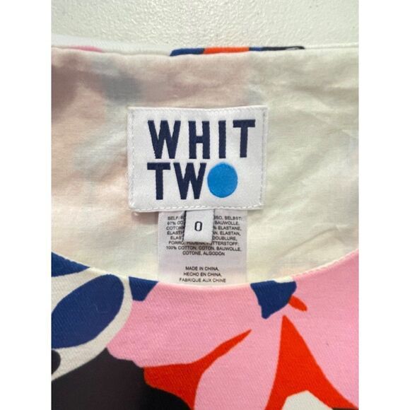 Anthropologie Whit Two Floral Open Back Dress Women's size 0 - Picture 6 of 6